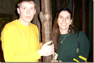 wendy and nathan by tree in museum