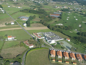 Campo da festa, onde se celebrara a churrascada