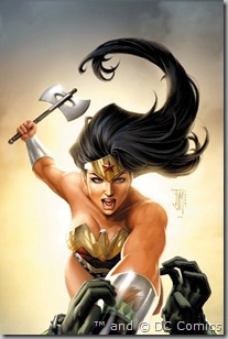 variant cover to Wonder Woman #32 [click to visit the DC Blog and see a larger version]