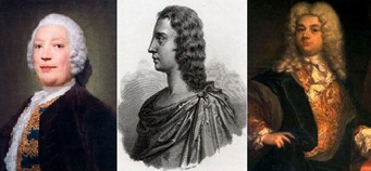 Famous Castrati of the Eighteenth Century: [left to right] Giovanni Battista Andreoni, Cafferelli, and Senesino
