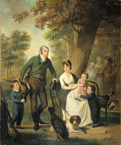 RIJKS: Adriaan de Lelie: Jonkheer Gysbert Carel Rutger Reinier van Brienen van Ramerus(1771-1821), with his Wife and four of their Children 1804
