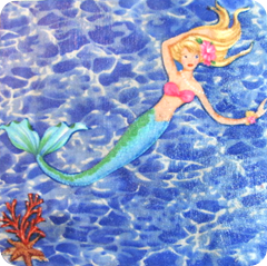 mermaid cork board