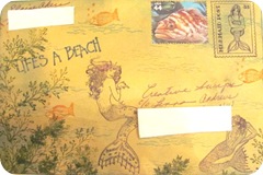 Mermaid mail art envy front