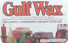 Jellied cranberry sauce Parafin wax