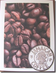 coffee bean card