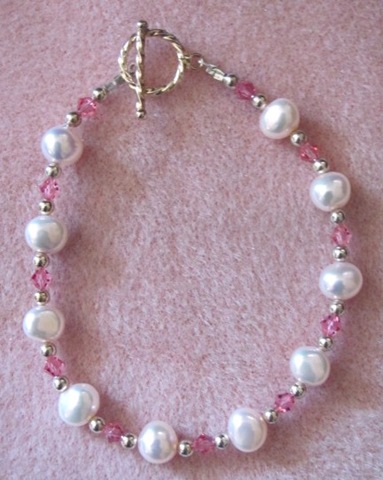 [flatback pearl pink crystal bracelet[3].jpg]