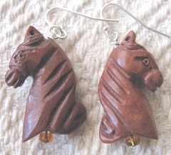 earrings horse heads