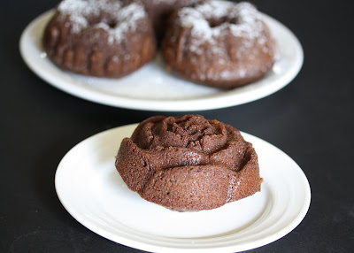 photo of one Mini Cinnamon Chocolate Bundt Cake