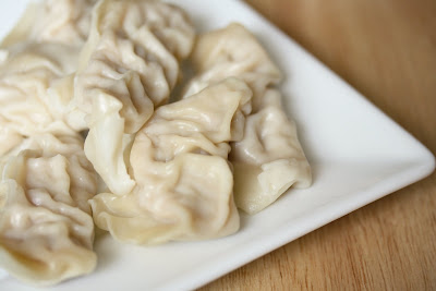 cooked dumplings on a plate