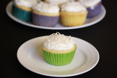 photo of one cupcake on a plate