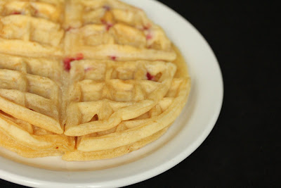 close-up photo of a plate of mochi waffles