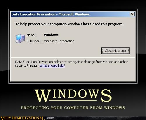 photo of Windows error message