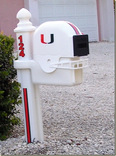 UM Football Helmet Mailbox