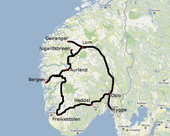 Ruta por Noruega