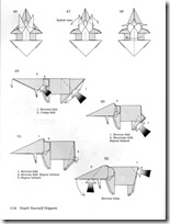 Elefante papiroflexia con diagramas