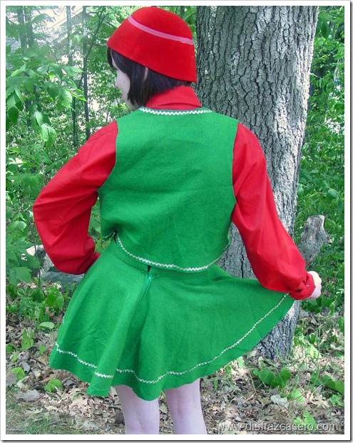 disfraz de elfo para niña disfrazcasero.com
