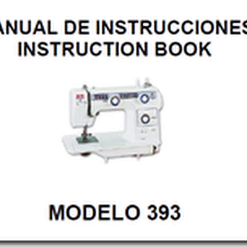 manual máquina de coser alfa modelo 393