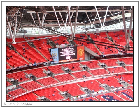 Wembley Stadium - manchester United vs Manchester City FA Cup semi-final