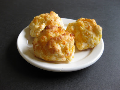 photo of three biscuits on a plate