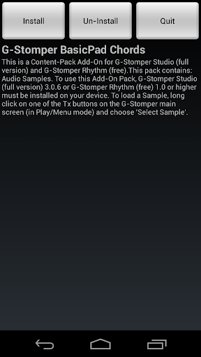 G-Stomper BasicPad Chords