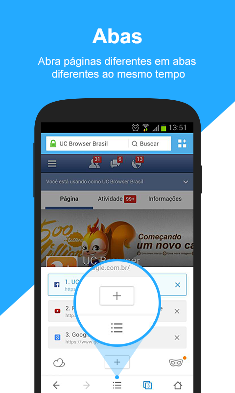 Navegador UC Browser - screenshot