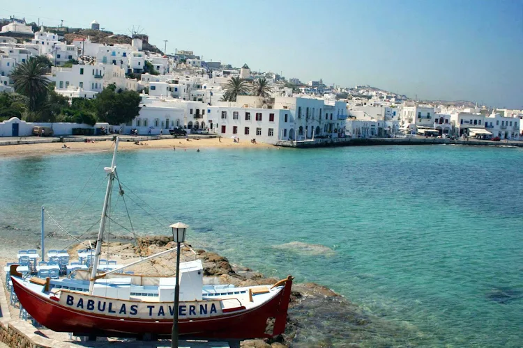Mykonos Town on the island of Mykonos, Greece.