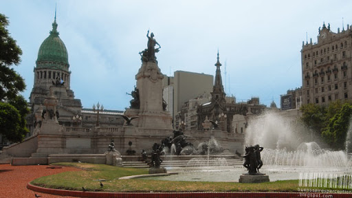Plaza de los Dos Congresos in Buenos Aires, Argentina
