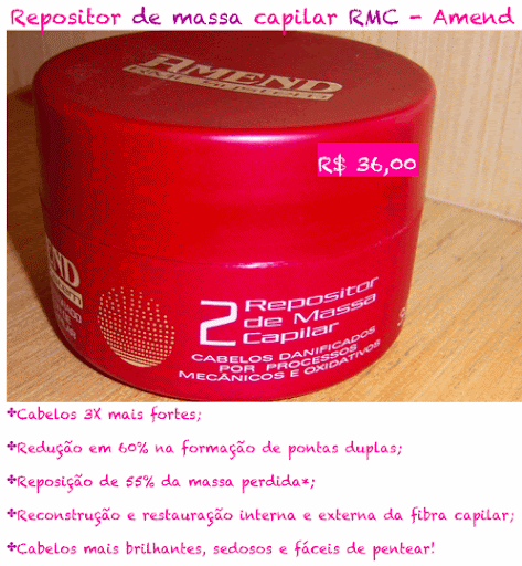 amend%20rcm Repositor de massa capilar RMC   Amend