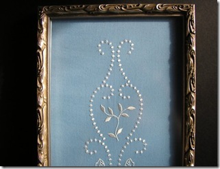 Embroidery Art Framed Candlewicking Looks Yintage - $60