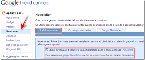 come inviare newsletters lettori fissi blog blogger