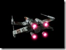 Caza (Starfighter) X-Wing surcando el espacio