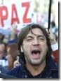 Javier Bardem artista subvencionado por el actual ejecutivo español, berreando en contra de Aznar Javier Bardem artista subvencionado por el actual ejecutivo español, berreando en contra de Aznar
