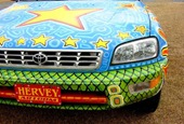Dave Harvey Cosmic Groove LizarD Art Car Front View