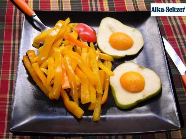 Fruit Fried Eggs & Vegetable Potato