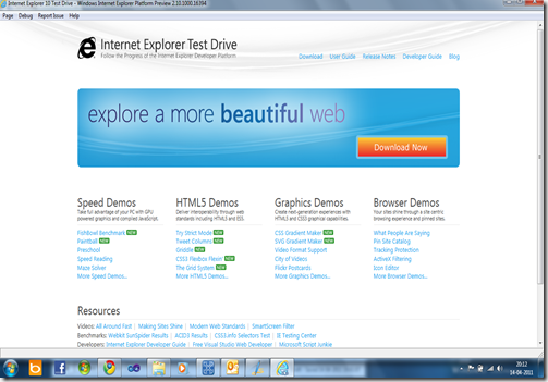 >Internet Explorer 10 Platform Preview | Tech Voyage
