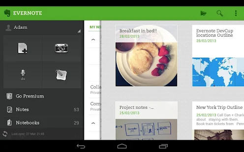 Evernote - screenshot thumbnail