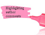 How to highlight author comments in Blogger
