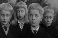 Whitehaired British kids from Village of the Damned