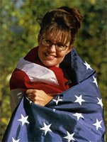 Palin wrapped in flag