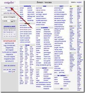 Qualsiasi altri siti di collegamento come Craigslist