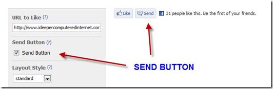 bottone invia send facebook