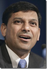 IMF Economic Counselor and Research Department Director Raghuram Rajan briefs the press on the World Economic Outlook on April 13, 2005 at the International Monetary Fund Headquarters (IMF), Washington, D.C. The IMF World Economic Outlook presents analysis and projections of economic developments at the global level, in major country groups and in many individual countries. IMF Staff Photographer/ Stephen Jaffe