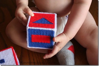 Stitched Canvas Infant Blocks 13