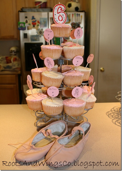ballerina birthday cupcakes