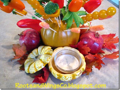 Thanksgiving edible arrangement center piece 2