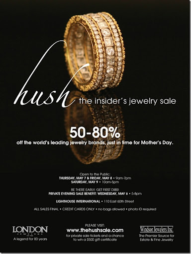 Organizers said HUSH marks the first time that so many high-end jewelry 