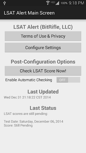 LSAT Alert ☆ Score Notifier