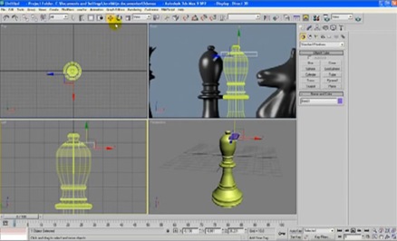 Modelando piezas de ajedrez en 3D Studio Max