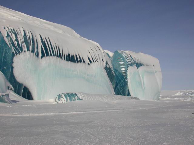 Frozen Wave or Ice Formation in Antactica Dome C