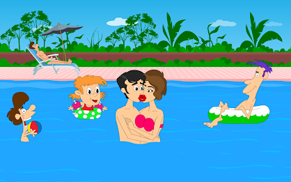 Casual Swimming Pool Kissing 2 poster 8